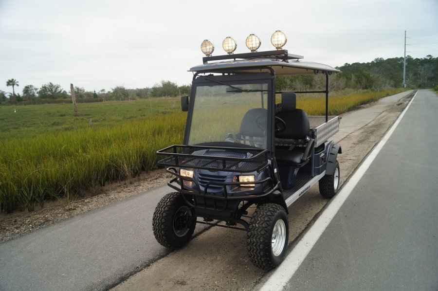 MotoEV Electro Neighborhood Buddy 2 Passenger Utility Deluxe Highriser Street Legal Golf Cart